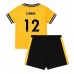 Wolves Matheus Cunha #12 Replika Babykläder Hemma matchkläder barn 2023-24 Korta ärmar (+ Korta byxor)